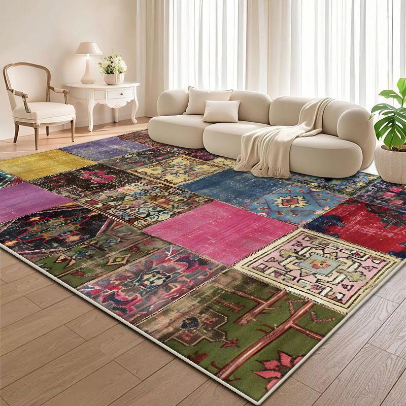 Easy Clean Non-slip Carpets for Living Room Sofa Coffee Table Entrance Mat Large Area Bedroom Cloakroom Decoration Rugs Washable