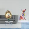 Antique Vintage Photo Frame Round Ornate European Desktop Wall Display Wedding Gift Colorful Dog