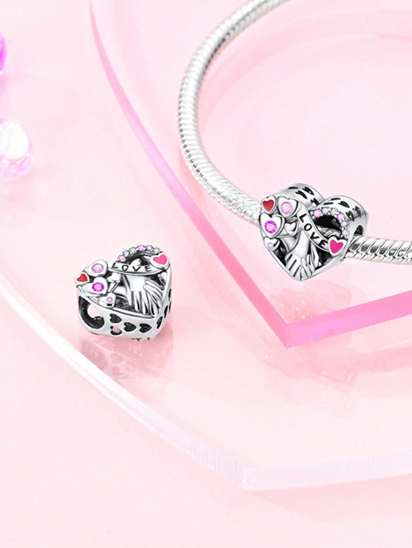 

Charms Plata Copper Colors Valentine S Day Love Beads Charmpendant For Original Bracelet For Women Diy Jewelry Love Gift