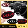 2026 Hot Car Sticker 1Pcs Car Steering Wheel Decoration Sticker Badge Auto Styling For KIA Rio Ceed Sportage Cerato Soul Sorento