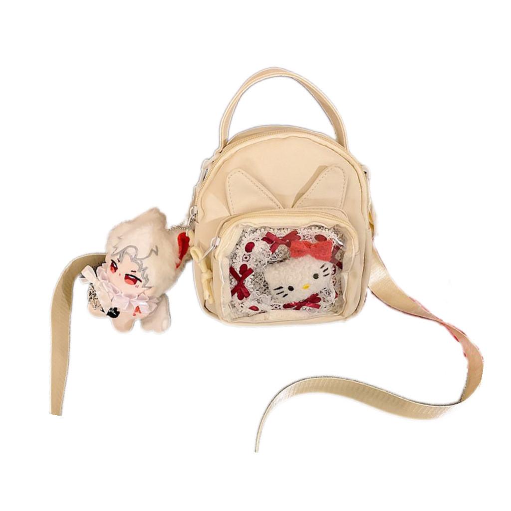 Square Animal Ears Itabag Single Shoulder Crossbody Bag Handbag Women Fashion