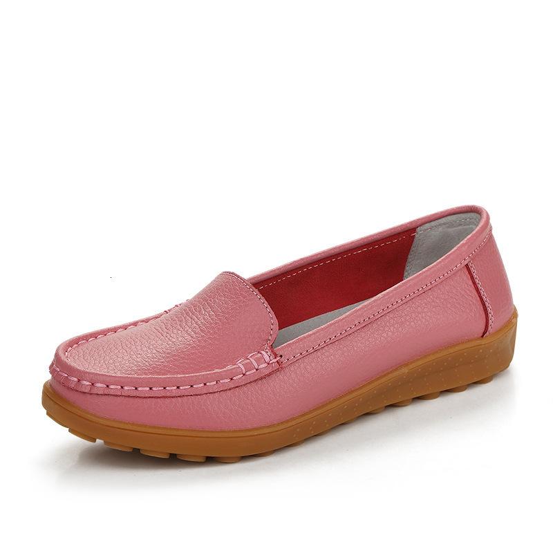 Plokšti Batai Moteriški Lengvi Minkšti Patogūs Moteriški Loaferiai Temperamento Kvėpavimo Vienspalviai Natūralios Odos Laisvalaikio Batai Moterims