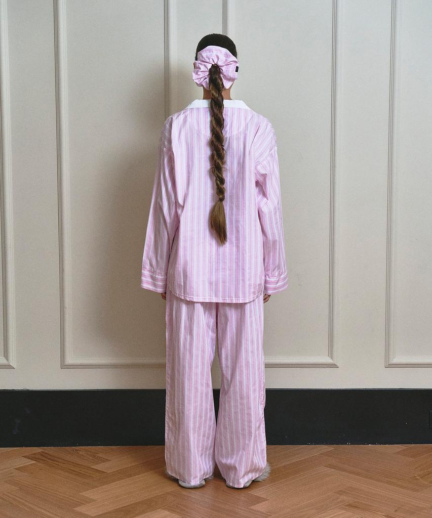 VINAJ [Uni] Jennie Striped Pajama Pants (Baby Pink)