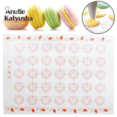 1Pc Non-Stick Silicone Mat Macaron Mats Pastry Oven Pasta Tool Fiberglass Cake Pad Baking Tools