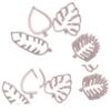 4PCS Leaf Fondant Cutters Raised Edges Cutting Mold Durable Leaf Cutters  Cookie Making