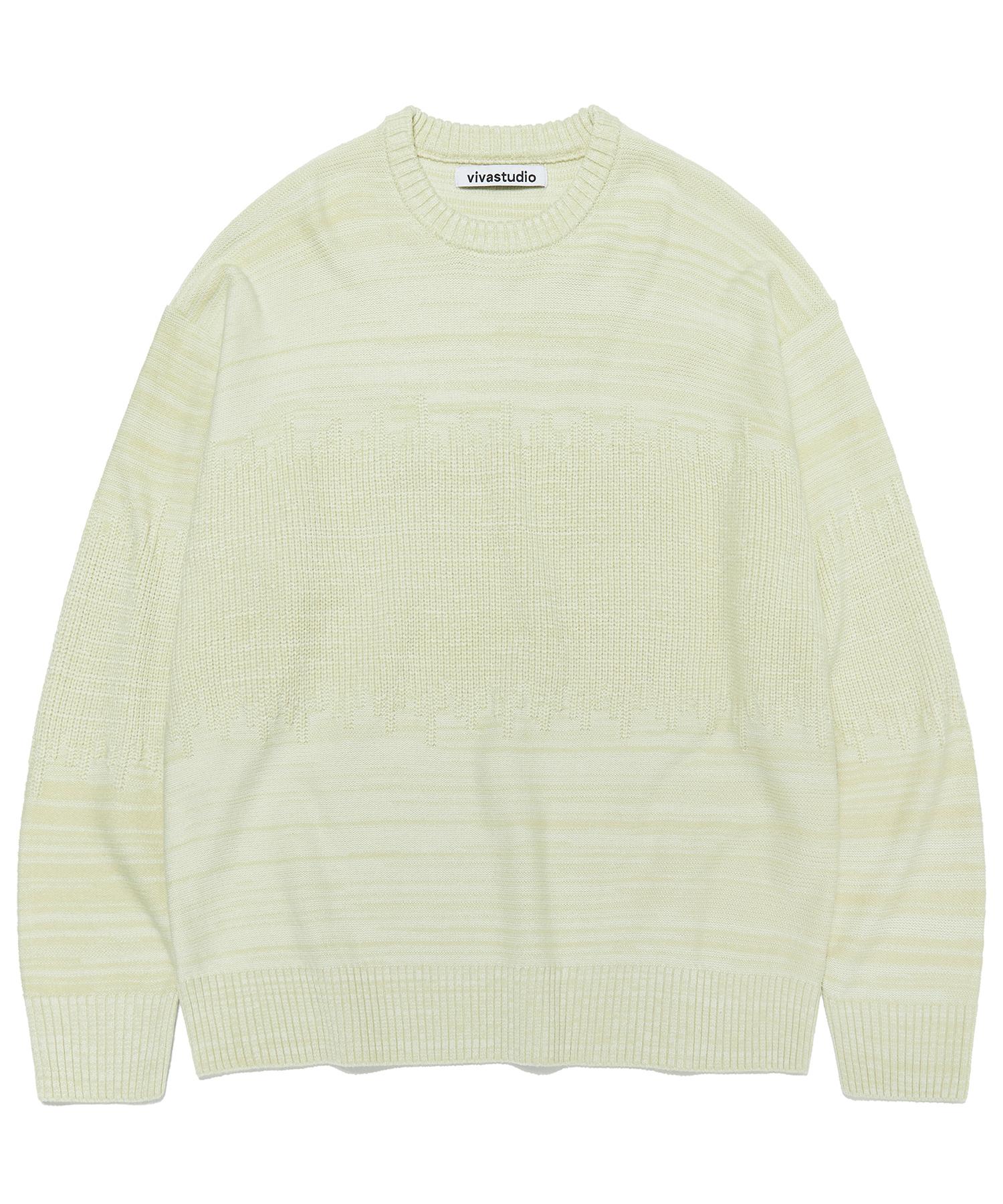 Viva Studio Distortion Round Knit [Light Green] S