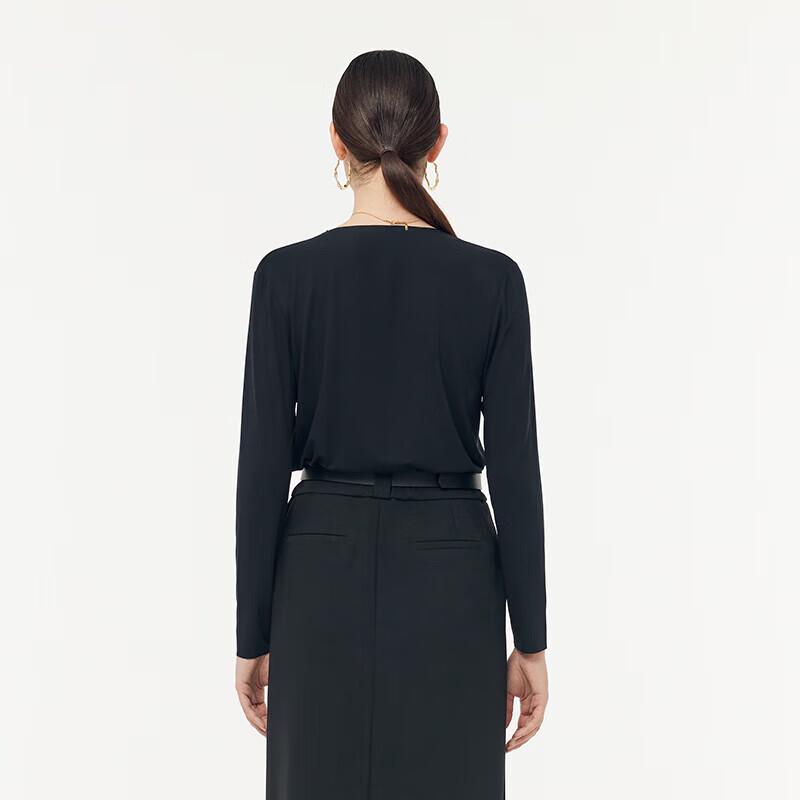 GOELIA Unisex Modal Long Sleeve Black & White Two-Piece Set