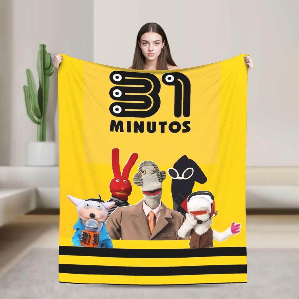 31 Minutos Comedy Blanket Multi-size Soft Fuzzy Plush  Throw Blankets for Couch Sofa and Bed