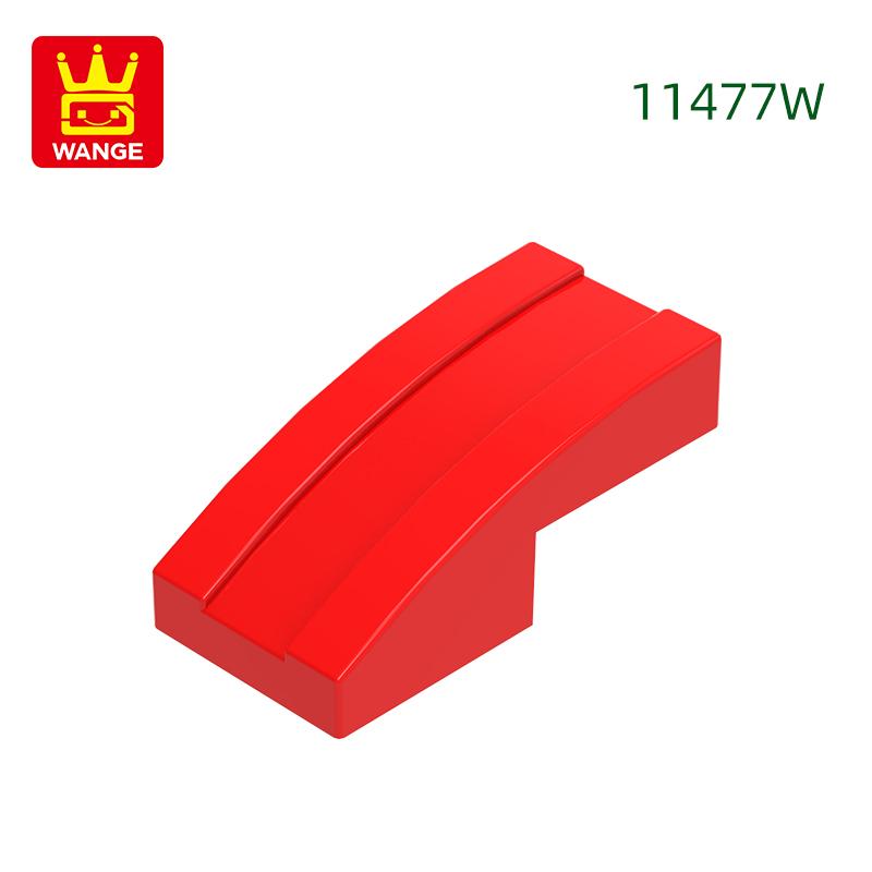 333Pcs/lot 11477W Slope Curved 2 x1 Block Moc Colour Accessories Compatible with with Brick DIY Children's Toy Building Assembly Parts
