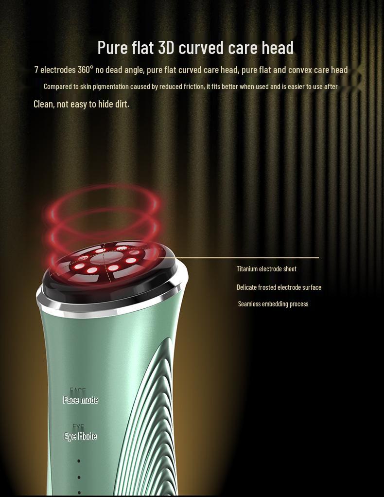 EMS Multipolar Radio Frequency Beauty Device with Facial Hot Compress Essence Mask