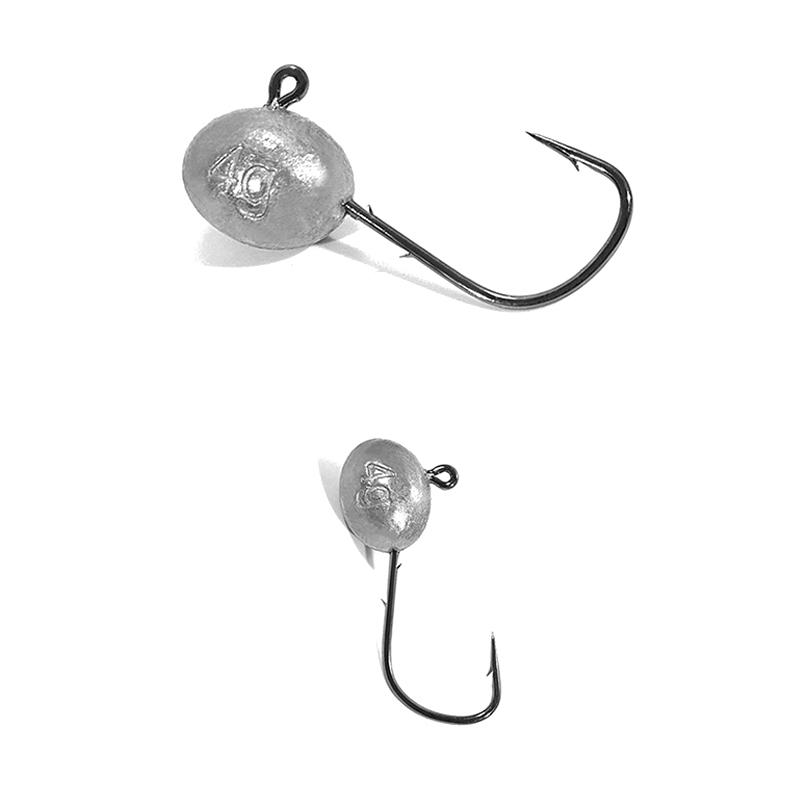 5Pcs 3.5G 5G 7G 10G Worm Hook With Round Sinker Offset Fishing Hook High Carbon Steel Jig Head Crank Hook Carp Anzol Fishhook