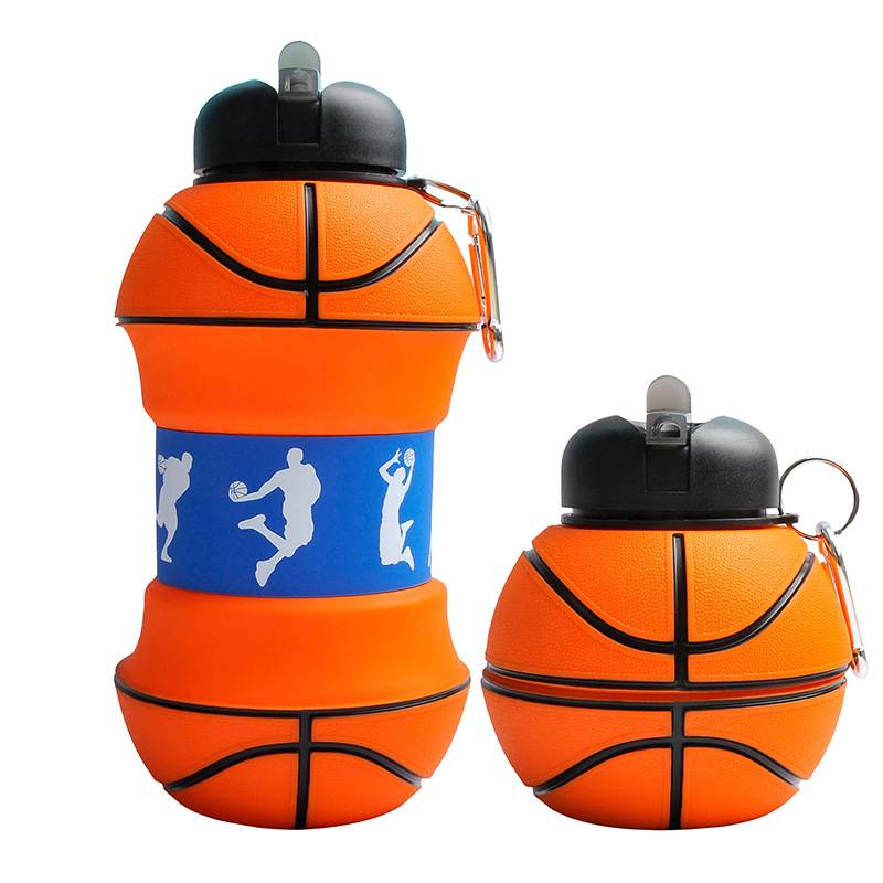 Silicone Fold Water Bottle Outdoor Sports Water Bottle Leakproof Portable Student Kids Water Bottle Soft Water Bottle Bpa Free