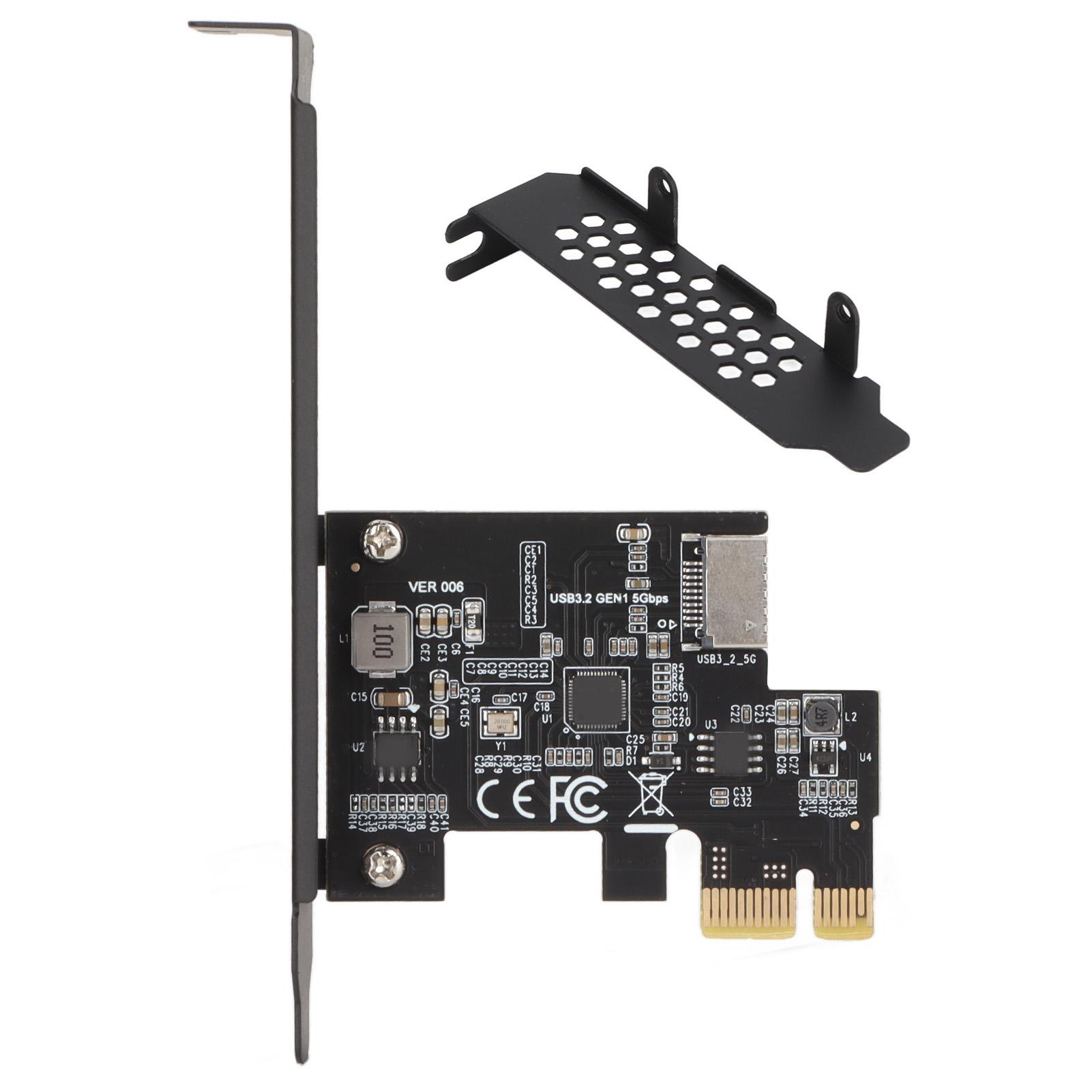 

USB3.2 PCI E Riser Card Керамические конденсаторы Двойная защита Высокая скорость передачи данных PCI E to Type E