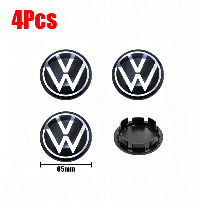 4pcs Wheel Center Hub Caps 56mm 65mm Wheel Cover For VW Golf Tiguan T-Roc Polo Passat ID.4 T-Cross ID.3 Taigo ID.7 Atlas Beetle