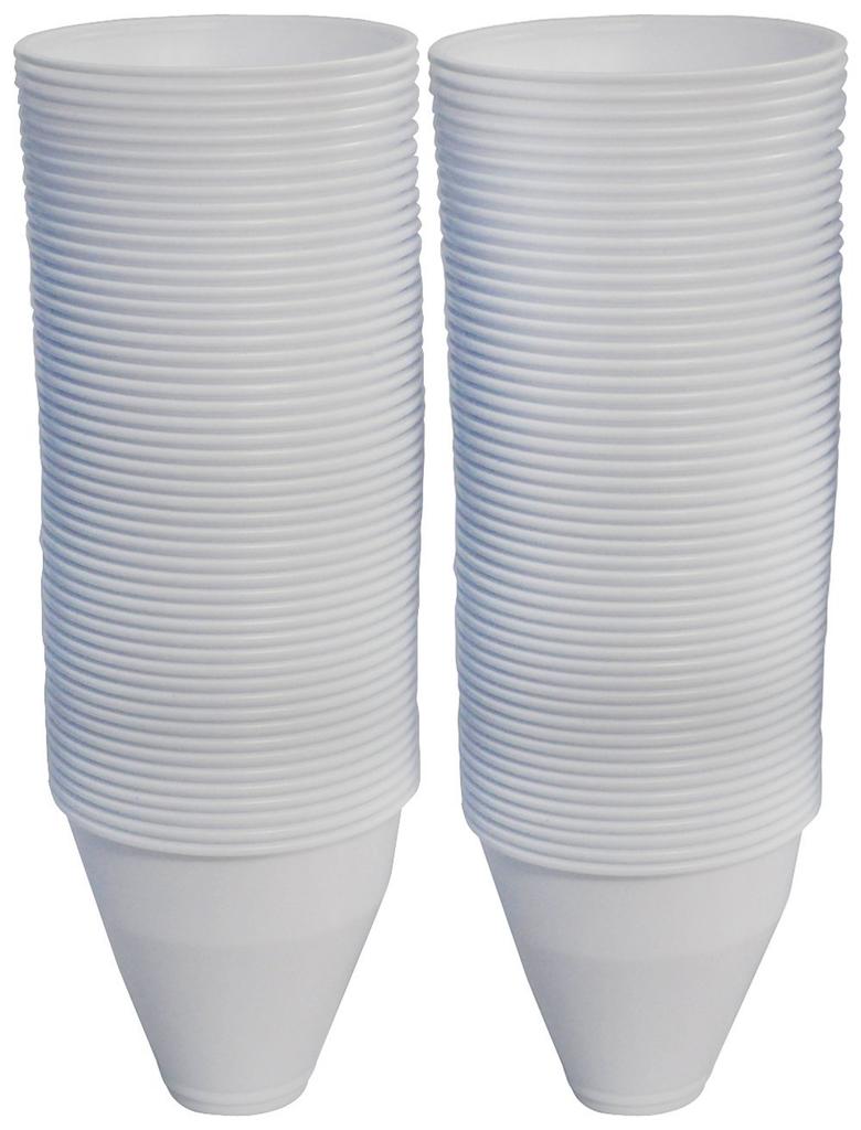 Sunnap Insert Cups, Approx. 200ml, Pack of 100, for Hot & Cold Drinks, ICP-100, White, 8cm Diameter X 8cm Height
