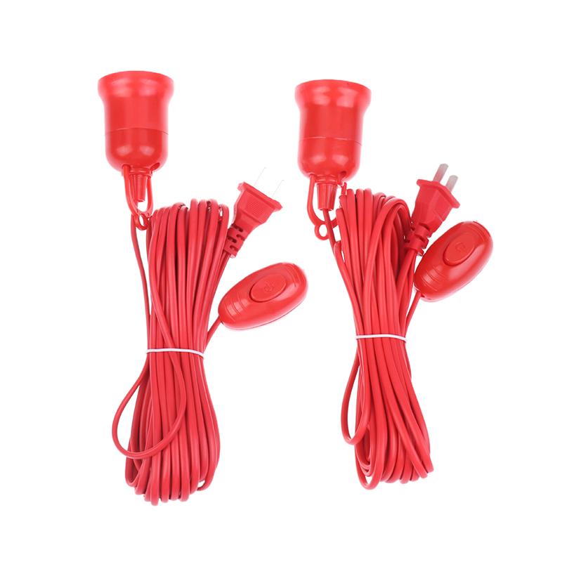 Lamp Bases Universal With Switch Led Bulb Socket Adapter E27 Screw Lamp Holder Accessories Replacement Hanging Cord Extension