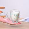 Shangqi Double Wall Glass Coffee Mugs, Set of 2