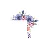 1pc Romantic Beautiful Flowers Children's Room Bedroom Home Decoration Switch Wall Sticker Self-adhesive Wallpaper