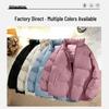 Men's Trendy Double-Sided Cotton Jacket - Thick, Warm, Windproof, Stand Collar Autumn/Winter Outerwear