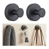 Wall Hanging Hook, Wall Hanger, Set of 2, Wall Hanging Stainless Steel, Suction Cup Hook, Coat, Hat, Towel, Stylish, For Kitchen, Office, Commercial