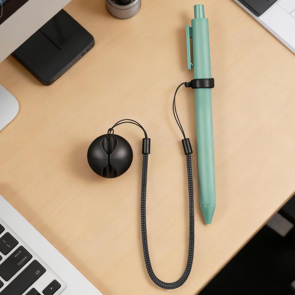 Artibetter 2Pcs Elastic Rope Lost Tether for Touch Pens Stretchy Pen Leash with Ring for Desk Clipboards and Drawing Applications