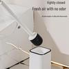 Cmaos Wall-Mounted Round Toilet Brush with Base