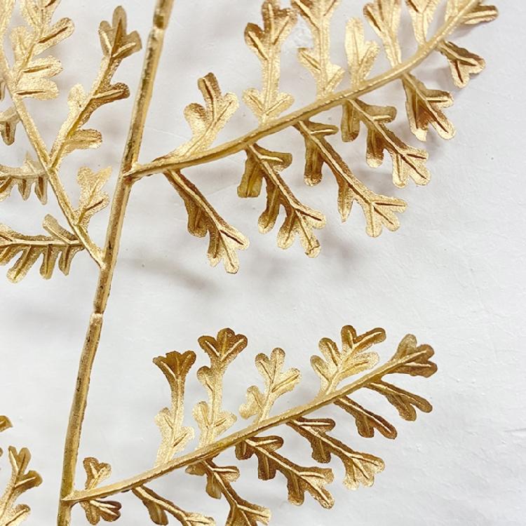 10Pieces Realistic Artificial Leaf Golden Leaf Simulation Leaf For Chinese New Year Wedding Decoration Vase Arrangements