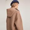 Teenie Weenie Women's Sheep Wool Blend Hooded Duffle Coat