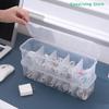 Classification Dustproof Card Organizer With Lid Transparent Data Cable Organizer Case Clutter Collection Box For Office Home