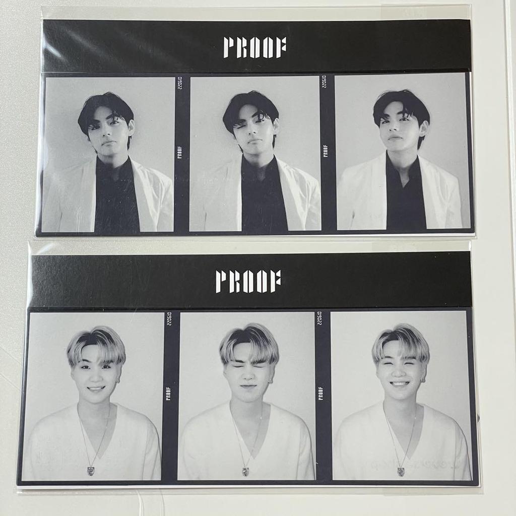 [USED] BTS Proof Weverse Bonus Yoongi Taehyung Film Photo