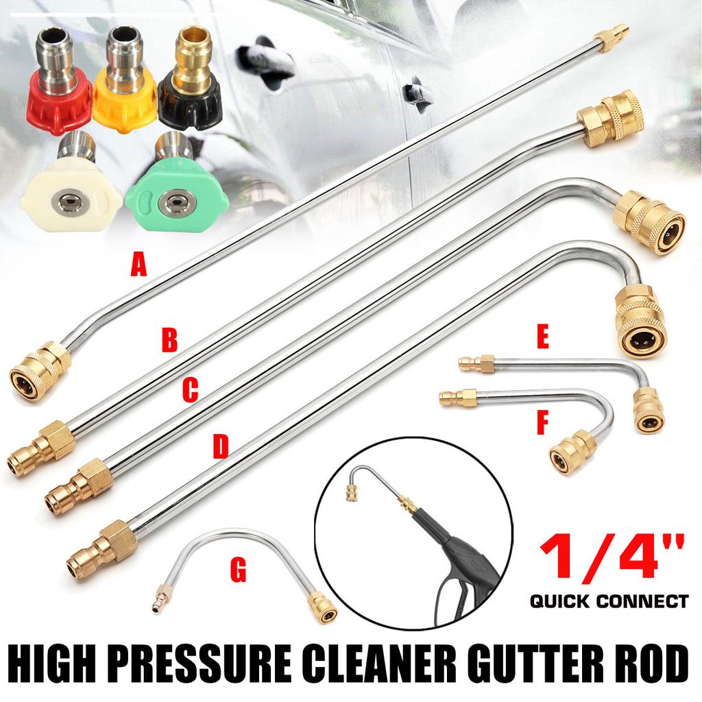 Buy 7 Size High Pressure Washer Gutter Cleaner Attachment For Lance/Wand 1/4" Quick Connect