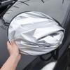 Folding Car Windshield Sun Shade Cover Visor Protector Interior Anti UV Sun Windscreen Sunshades 140*80cm Automobile Accessories