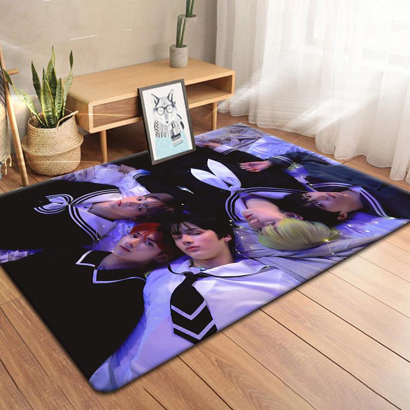 Koreanische Boy Band TXT Teppich Küche MatEingang Fußmatte Schlafzimmer Boden Dekoration Wohnzimmer Teppich Badezimmer Anti-rutsch-teppiche