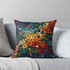 Gaudi Inspired Mosaic Pattern Colorful Trencadís Stained Glass Art Throw Cushions & Pillows Without Core
