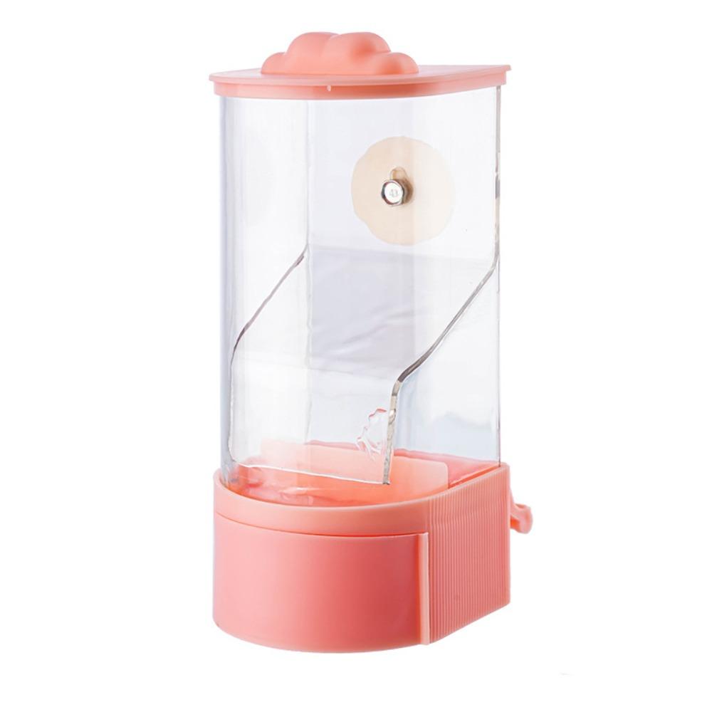 

Large Capacity Bird Rice Husk Separation Food Box Automatic Bird Food Dispenser Birdcage розовый