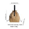 Japanese-Style Insulated Lunch Bag with Drawstring Closure, Portable Bento Tote Bag for School, Office, Picnic & Travel