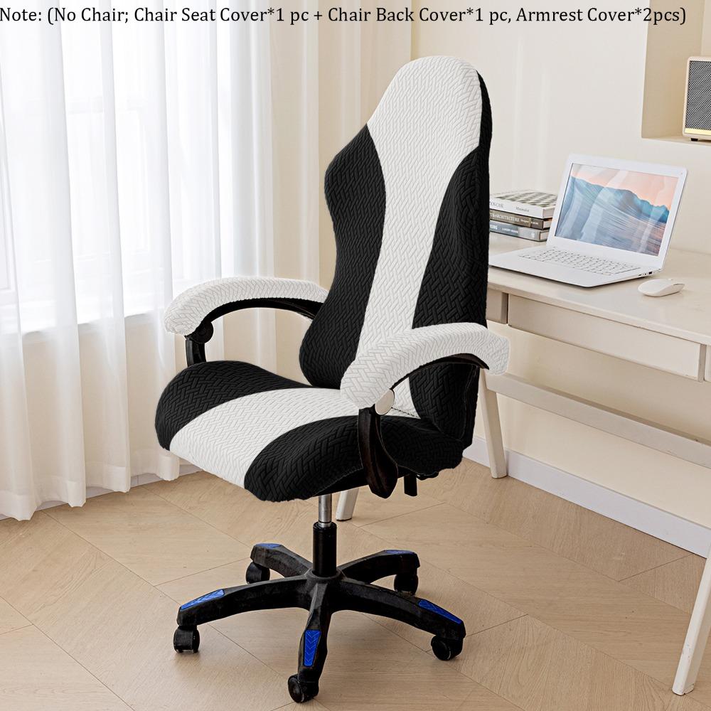

Stretchy Gaming Chair Covers Breathable Thicken Chair Cover Set Wear-resistant Anti-slip Seat Protect Cover