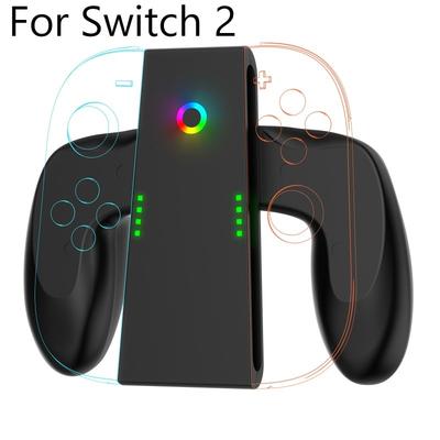 Charging Grip for Switch 2 JoyCon Multi-Function Handle Holder Type-C Charging Dock Grip Adapter for NS Switch2 Accessories