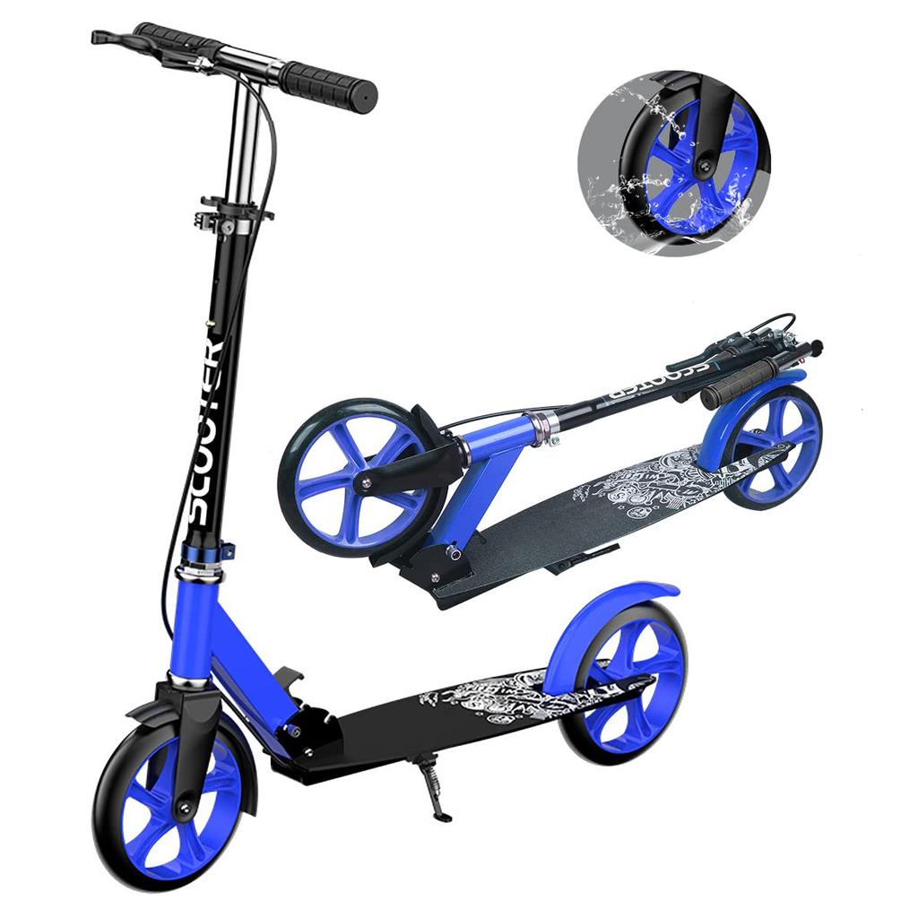 TAKOYI Kickboard for Kids and Kick 2 Wheel Foldable 4 Level Easy To Easy To Sports with Birthday Christmas Adults, Scooter, Skateboard, Adjustable,