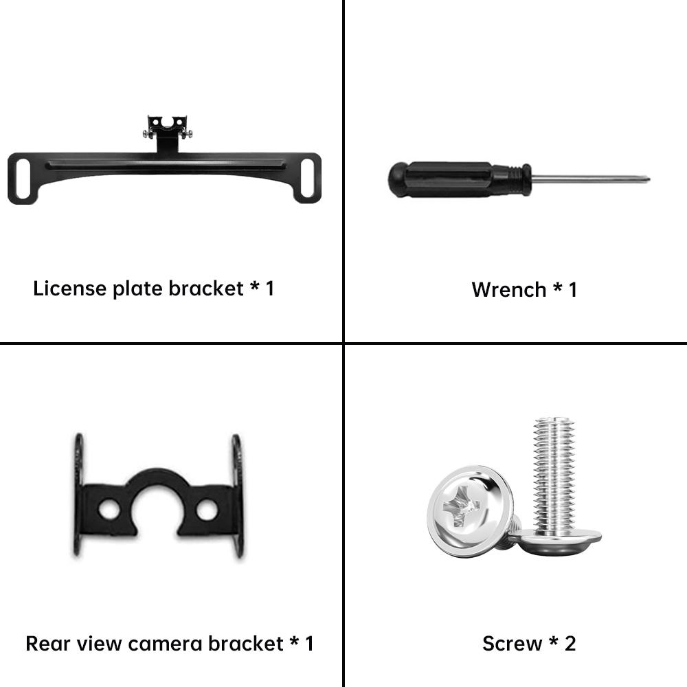 

Держатель номерного знака Рамка номерного знака Камера заднего вида Кронштейн рамки номерного знака автомобиля Декор Универсальные автомобильные аксессуары