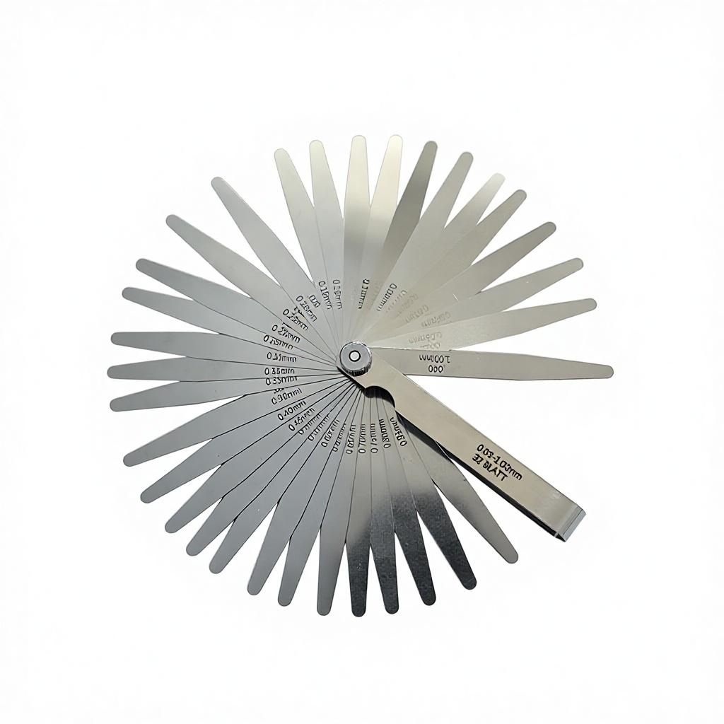 32-Piece High Accuracy Metric & Inch Stainless Steel Feeler Gauge Set Thickness 0.03-1mm/0.001-.040inch 32-piece metric inch feeler gauge 003-1, 89a32-gy2