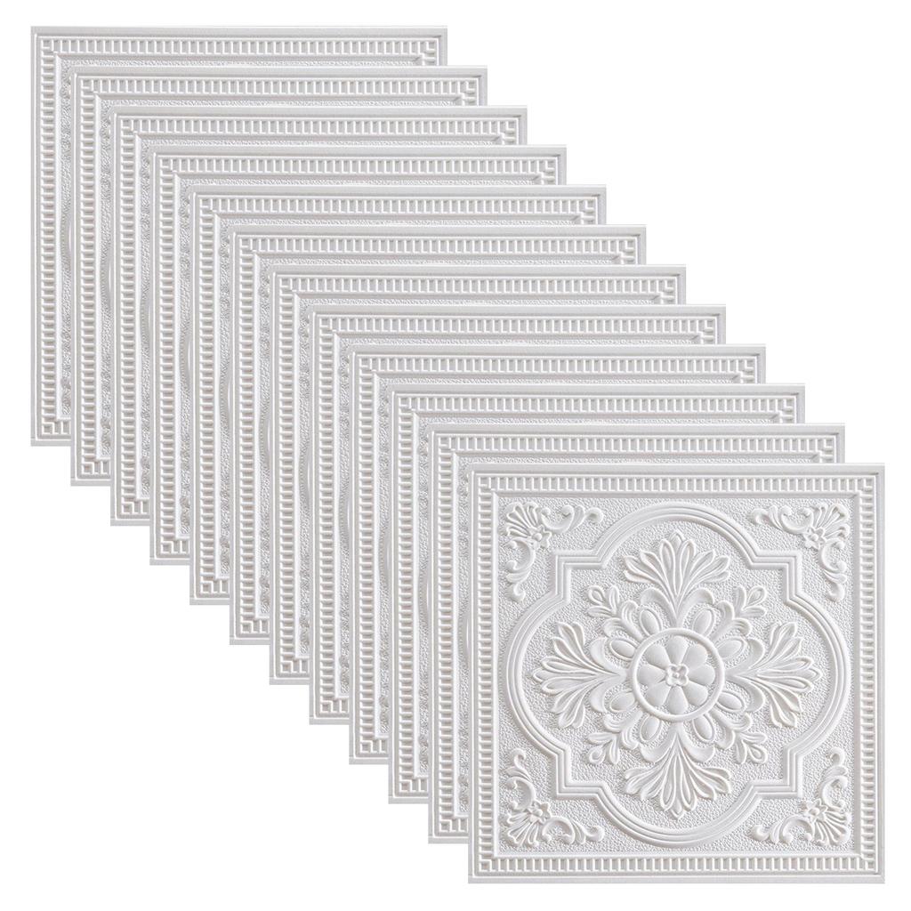 1PC 3D Tile Stone Brick Wall Sticker Soft Foam Panels