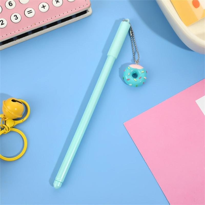 6Pcs Desserts Pendant Gel Pen 1.0MM Tip for Women Girl Student Writing Journaling Drawing Office School Writing Tool