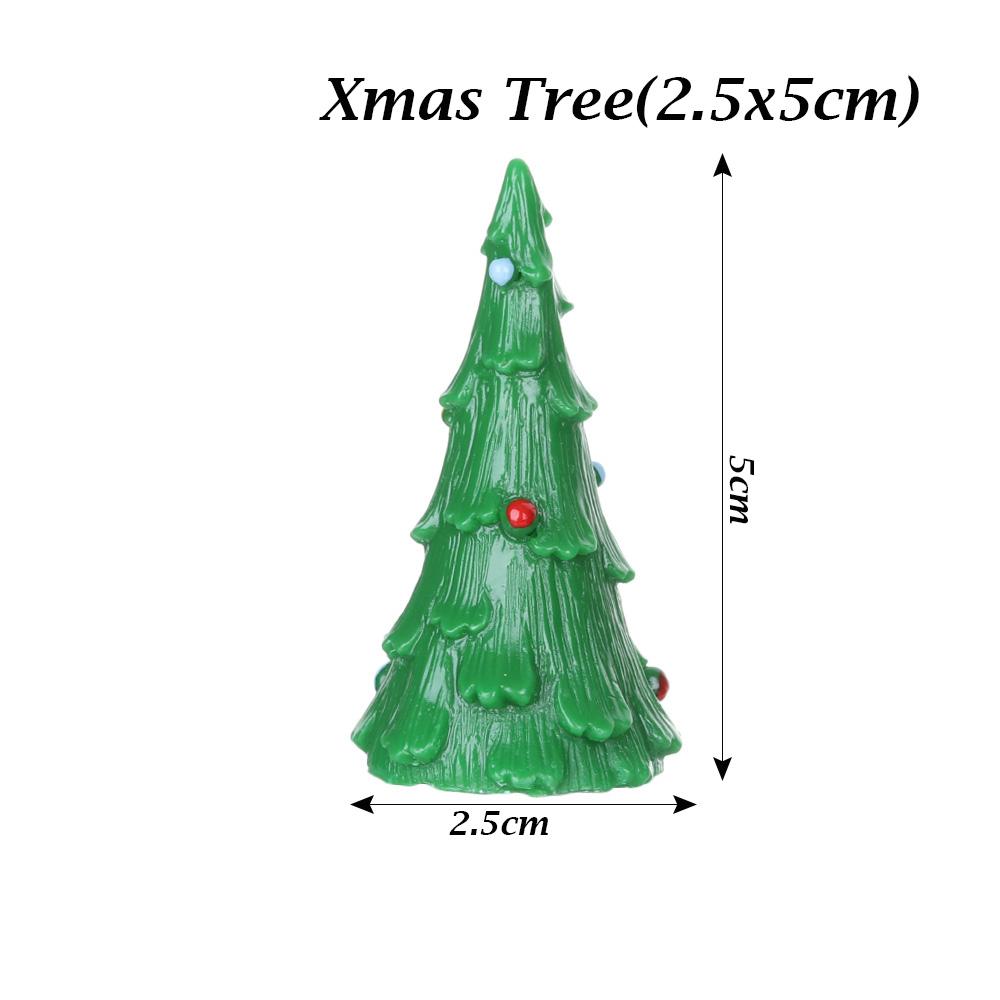 1PC Micro Landscape Toys Fairy Garden Home Decorations Deer Xmas Tree Miniature Snowman Christmas Figurines Santa Claus
