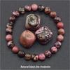 Jingde Jewelry Natural Agate Bracelet: Single-Loop Crystal Stone for Men and Women