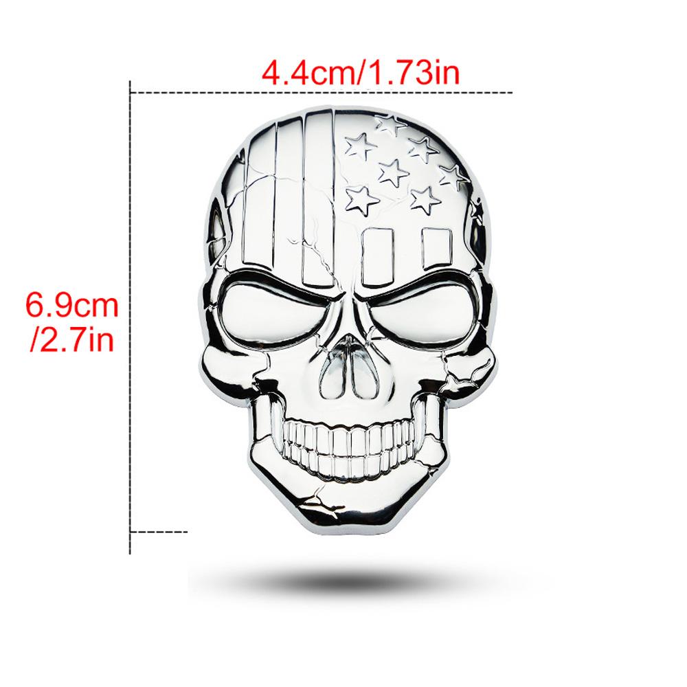 3D Autoaufkleber Premium Krieger Metall Auto Seitenkotflügel Heckklappe Totenkopf Emblem Abzeichen Aufkleber für jedes Fahrzeug LKW Auto Motorrad Wohnmobil