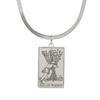 LIKGREAT Astrology Amulet Stainless Steel Snake Chain Wands Tarot Necklace Vintage Wands Minor Arcana Tarot Cards Jewelry