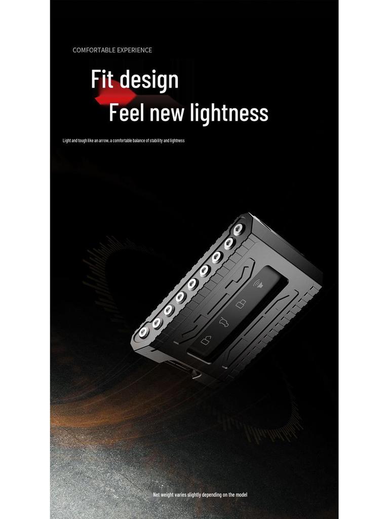 Tank 300 Car Key Case: Full-Coverage Aluminum Alloy Shell with Leather Rope