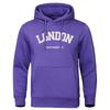 London Westminster Street Letter Printing Mans Clothing Fleece Soft Hoodie Autumn Oversize Hoodies Sports Hoodies