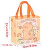 Cartoon Shopping Bag 9x9x4Inch Nonwoven Fabric Bags with Handle Carring Bag For Wedding Bridal Showers Retail Packaging